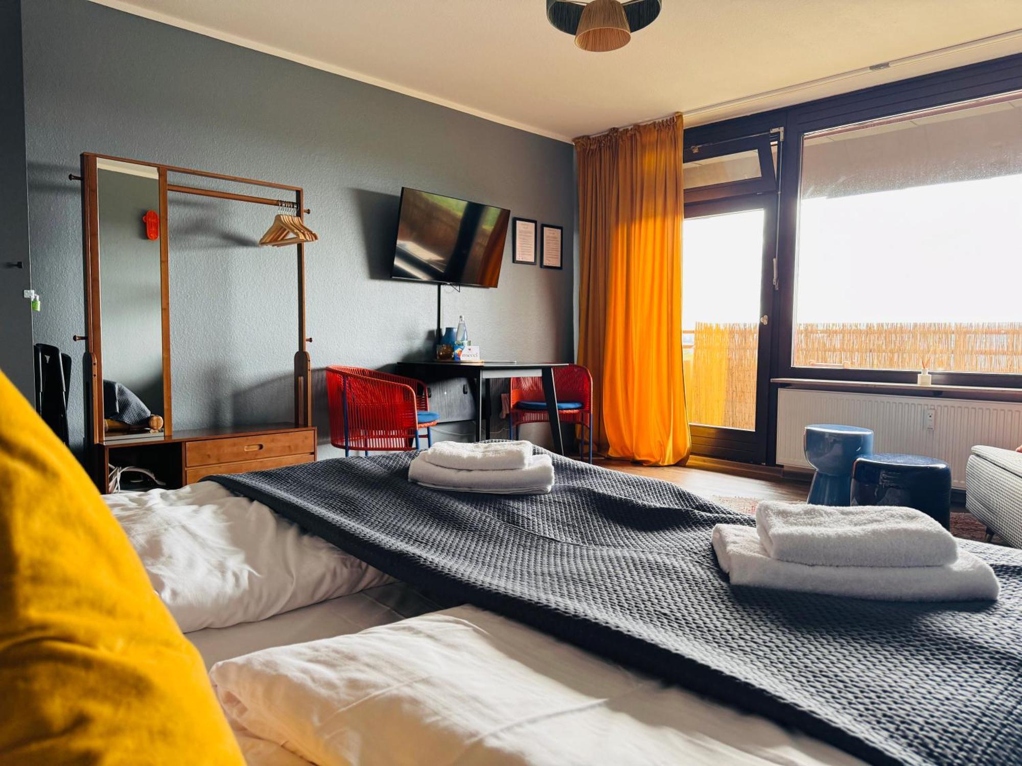 Klassen Stay - Design Studio In 11 Etage - Tolle Aussicht - Sauna, Pool - Netflix Lahnstein Esterno foto